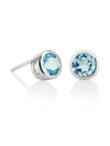 Juliet Silver Earrings With Blue topaz
