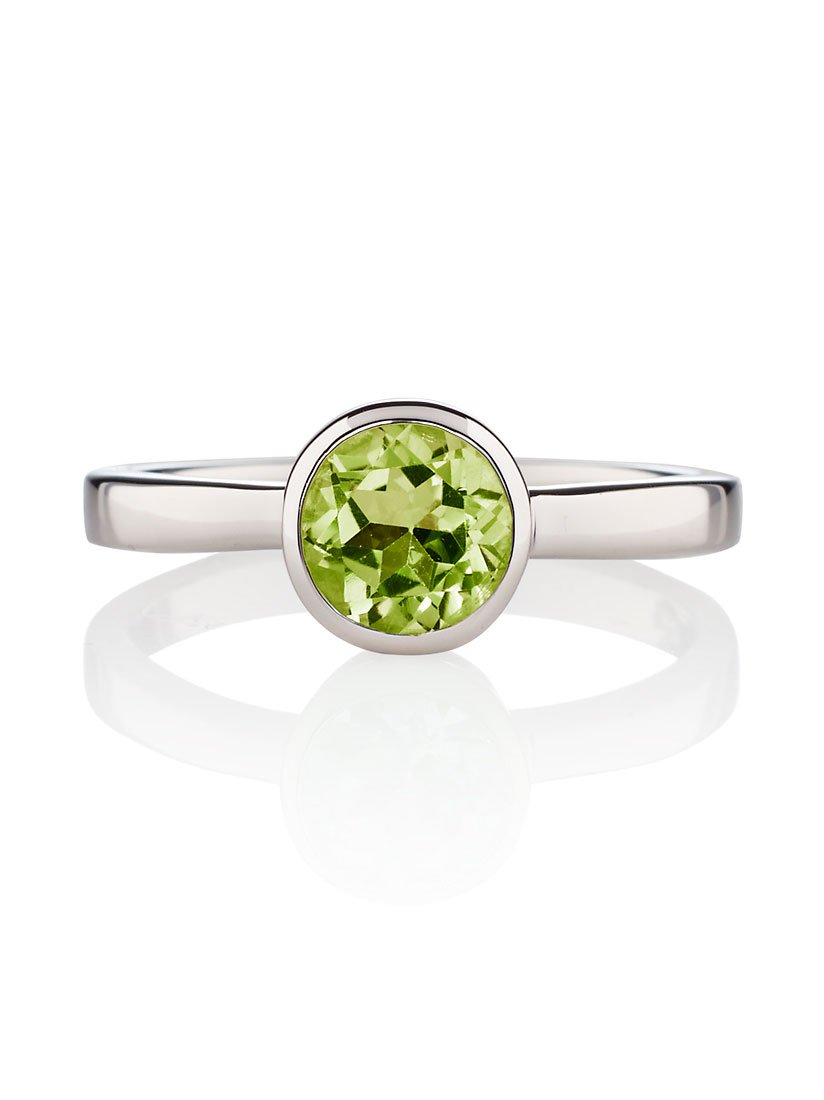 Juliet Silver Ring with Peridot