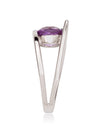 Romance Silver Ring With Amethyst
