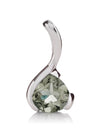 Sensual Silver pendant with Green Amethyst