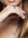 Juliet Rose Gold Necklace With Rhodolite