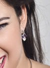Kintana Silver Earrings With Iolite, Amethyst and Blue Topaz