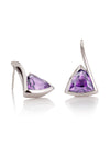 Amore Silver  Earrings with Amethyst