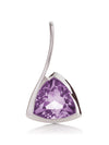 Amore Silver Pendant with Amethyst