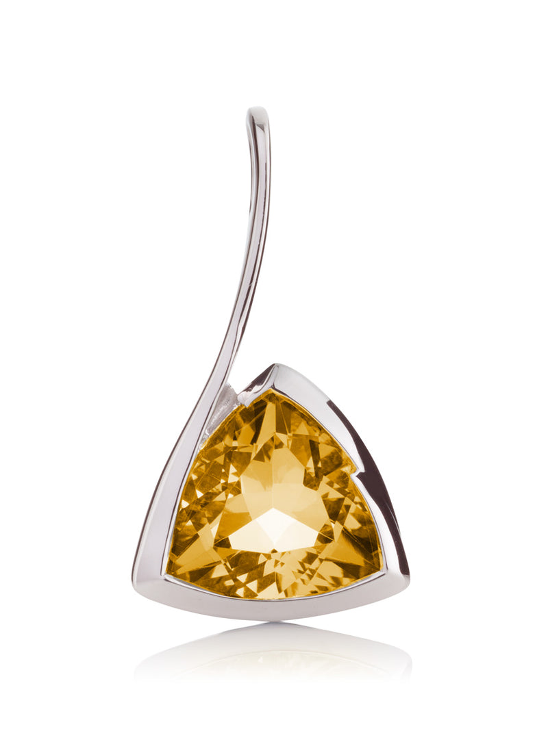 Amore Silver Pendant with Citrine