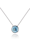Juliet Silver Necklace With Blue topaz