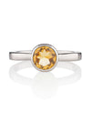 Juliet Silver Ring with Citrine