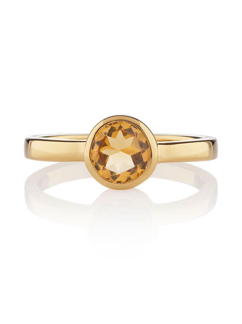 Juliet Gold Ring with Citrine