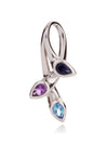 Kazo Silver Pendant With Amethyst, Blue Topaz and Iolite