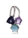Kintana Silver Pendant With Iolite, Amethyst and Blue Topaz