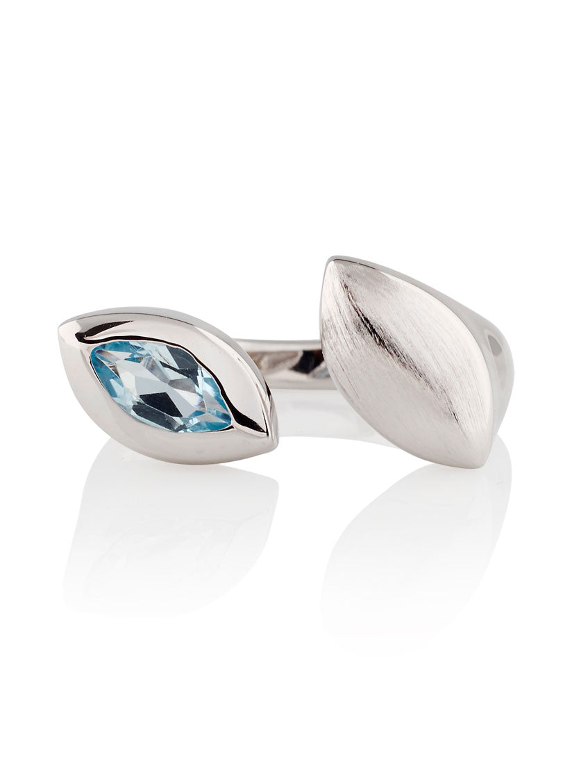 Nara Silver Ring With Blue topaz