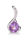 Sensual Silver pendant with Amethyst