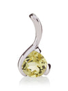 Sensual Silver pendant with Lemon Quartz
