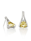 Valentine Silver Earrings With Lemon Quartz
