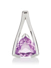 Valentine Silver Pendant With Amethyst