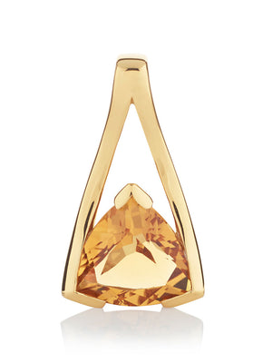 Valentine Gold Pendant With Citrine