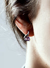 Sensual silver earrings with Smoky Quartz