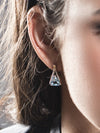 Valentine Silver Earrings With Blue topaz